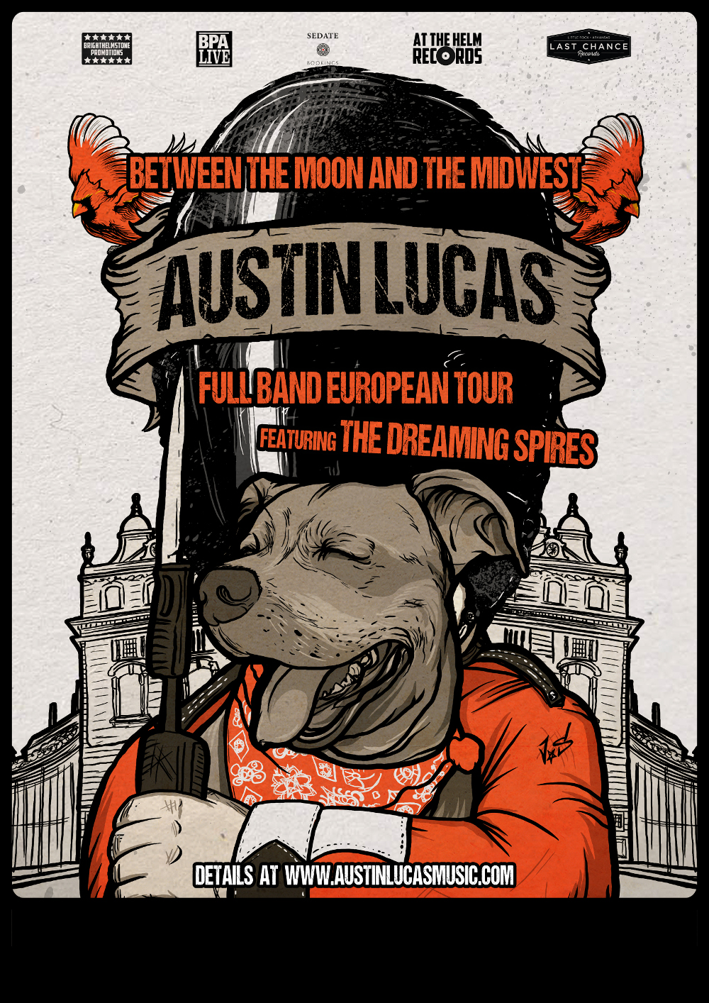 Austin Lucas + The Dreaming Spires tour Europe starting this weekend